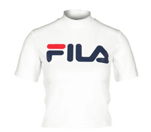 Charger l&#39;image dans la galerie, FILA Women Early Cropped Tee Blanc
